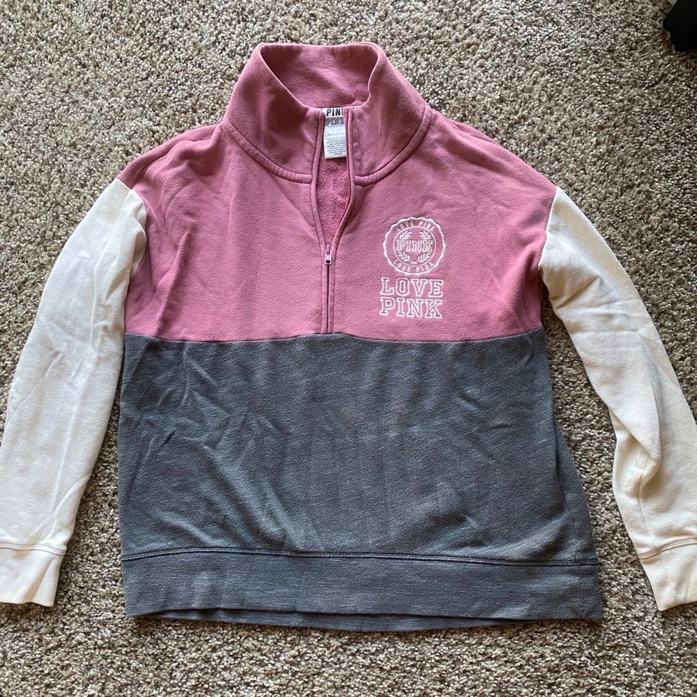 Victoria’s Secret Pink Quarter Zip Size S